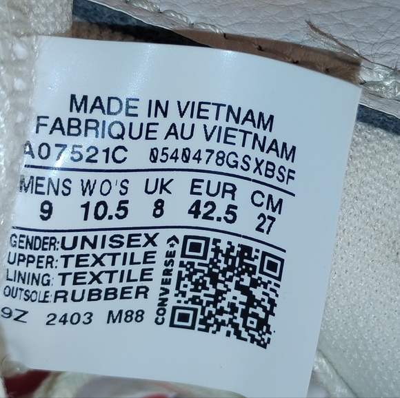 Converse Star Player 76 Monochrome Low Tops Vintage White M9 - Picture 7 of 8